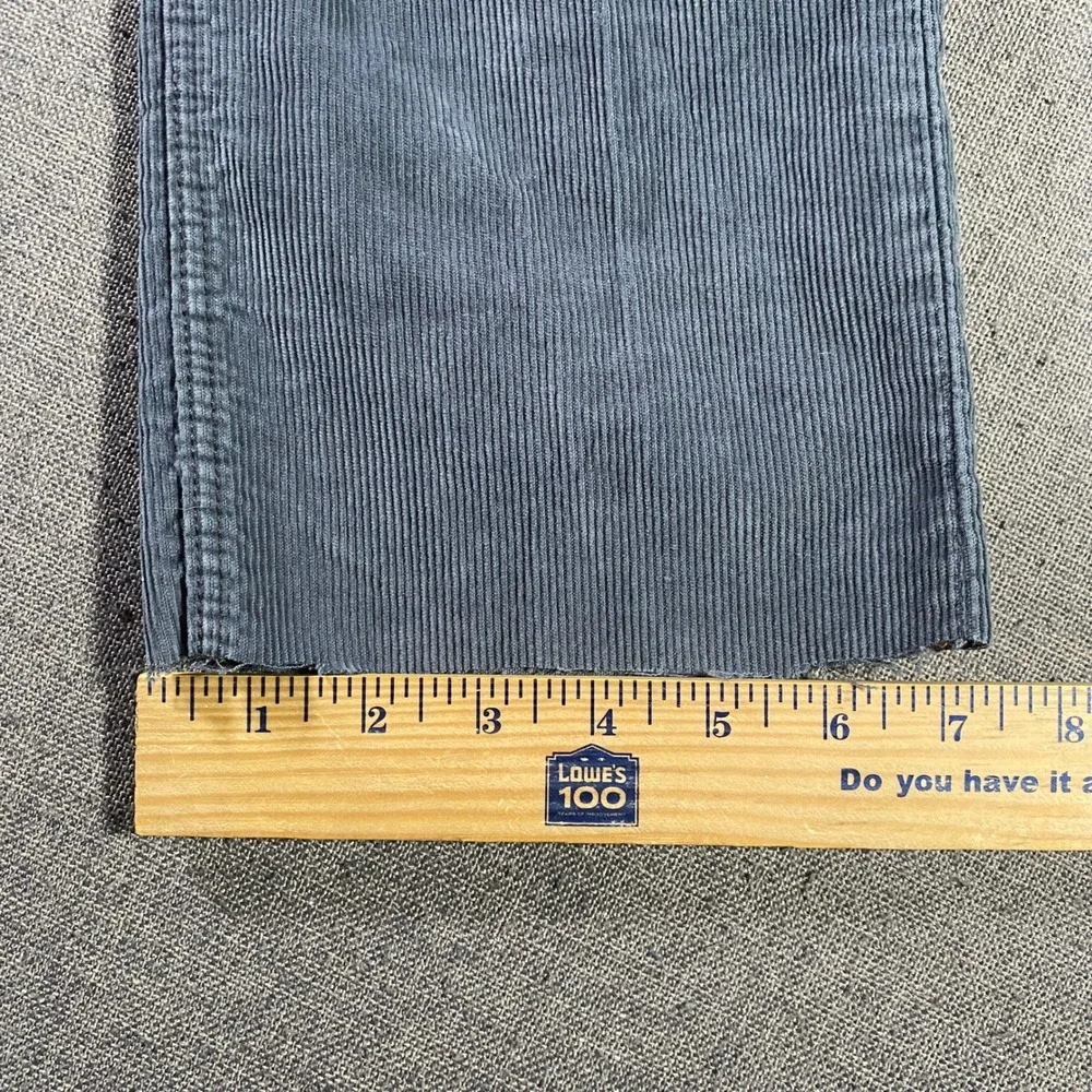 Banana Republic Vintage Straight Corduroy Pant Men 30x30 (Fit 30x27) Gray Cotton